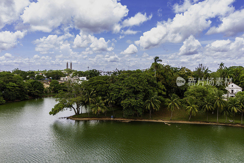 Villahermosa，墨西哥，城市景观