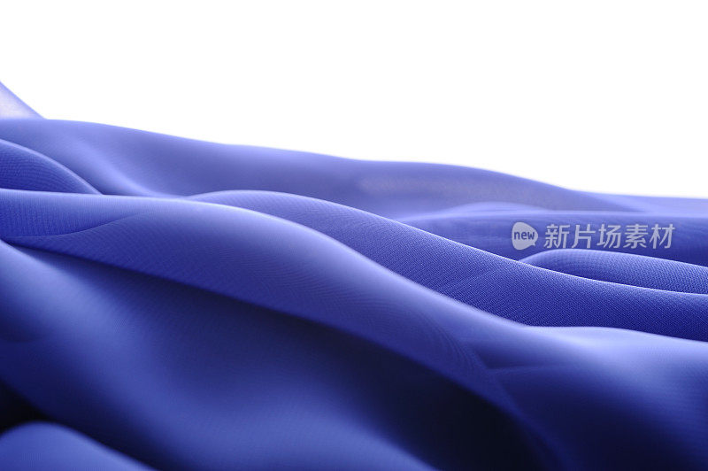 抽象的蓝色丝绸