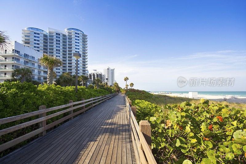 迈阿密海滩木板路