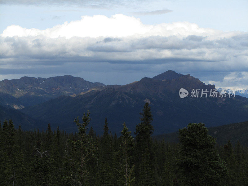 阿拉斯加德纳里国家公园的麦金利山