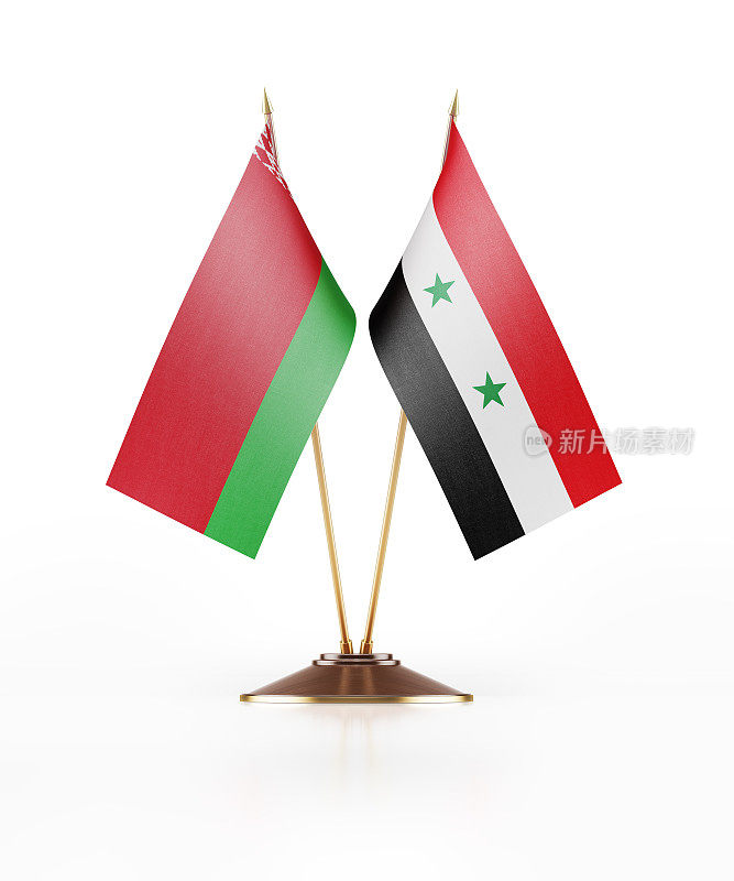 白俄罗斯和叙利亚的微型国旗