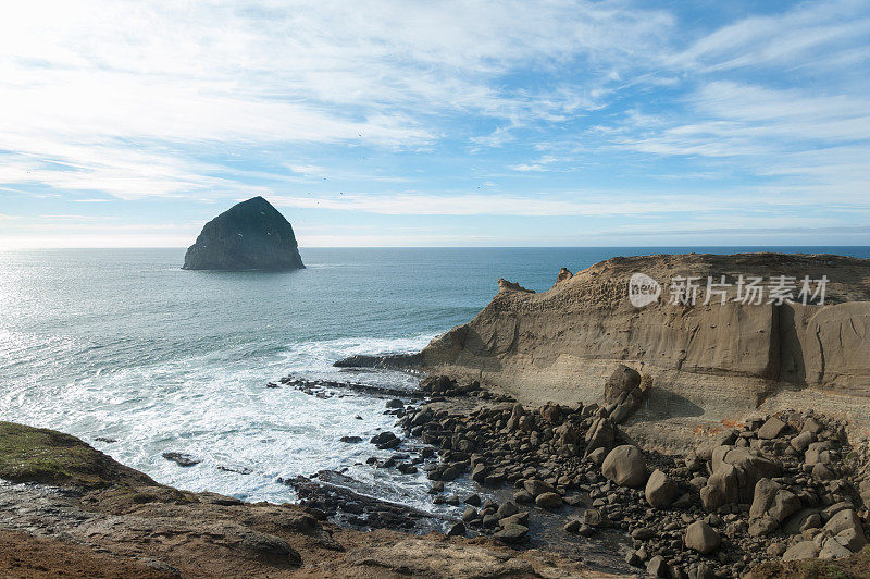 海堆，坎农海滩，俄勒冈州