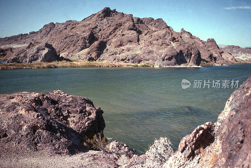 火山岩石科罗拉多河自然地区针湖哈瓦苏加利福尼亚州