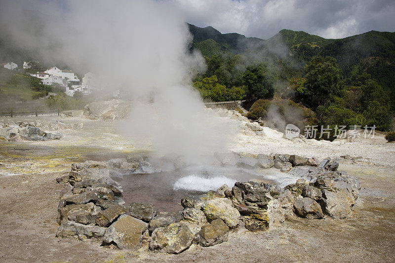 地热温泉Furnas亚速尔群岛