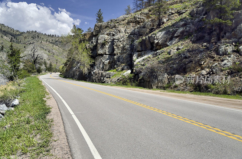 通往Poudre峡谷的路