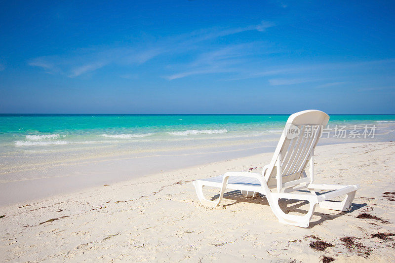古巴的沙滩椅