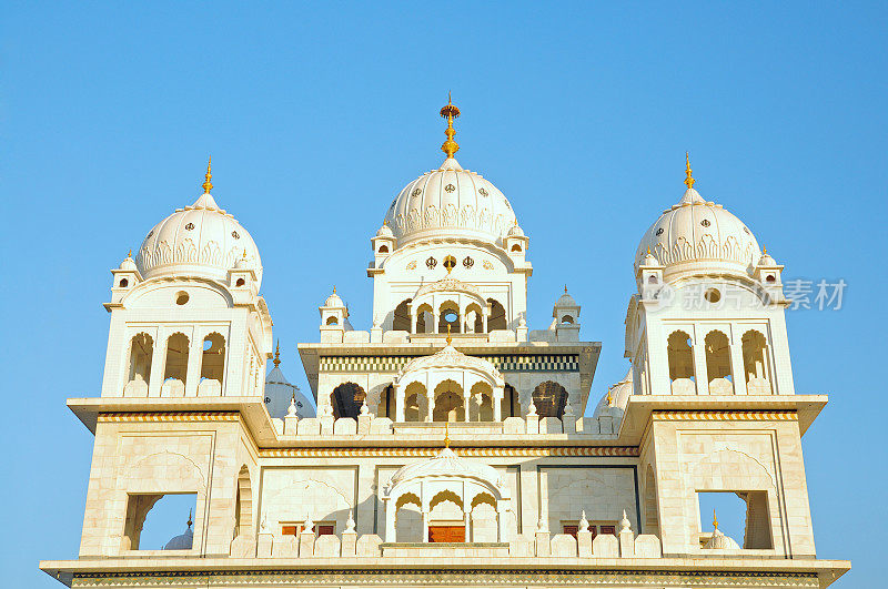 印度拉贾斯坦邦，普什卡，古鲁瓦拉·辛格院，锡克教庙圆顶