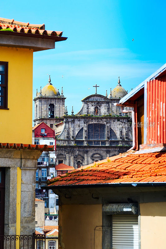 波尔图，葡萄牙老城区空中轮廓线