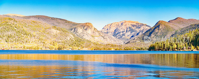 美国科罗拉多州落基山脉国家公园的大湖