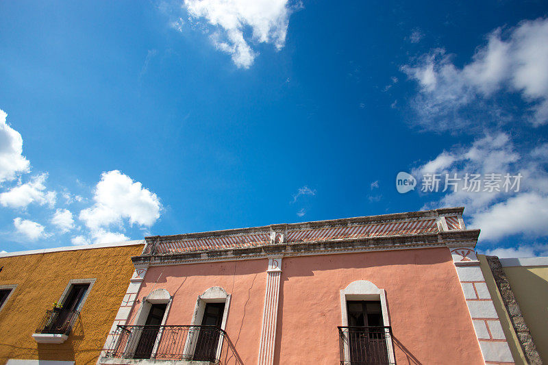 Valladolid，尤卡坦，墨西哥:建筑细节