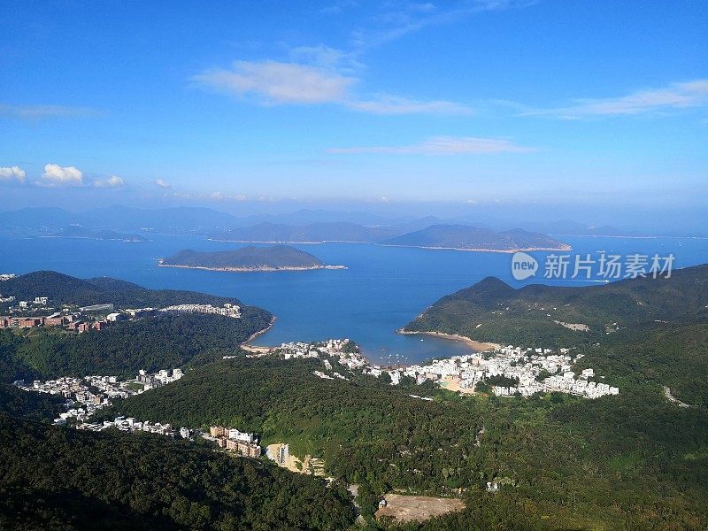 香港新界高山顶全景