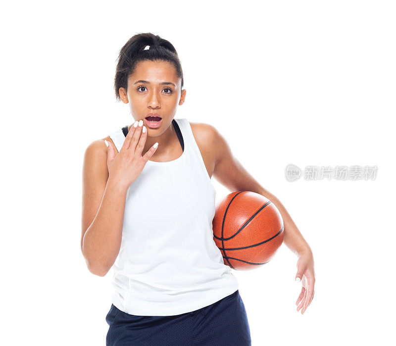 美丽的非裔美国女篮球运动员-震惊