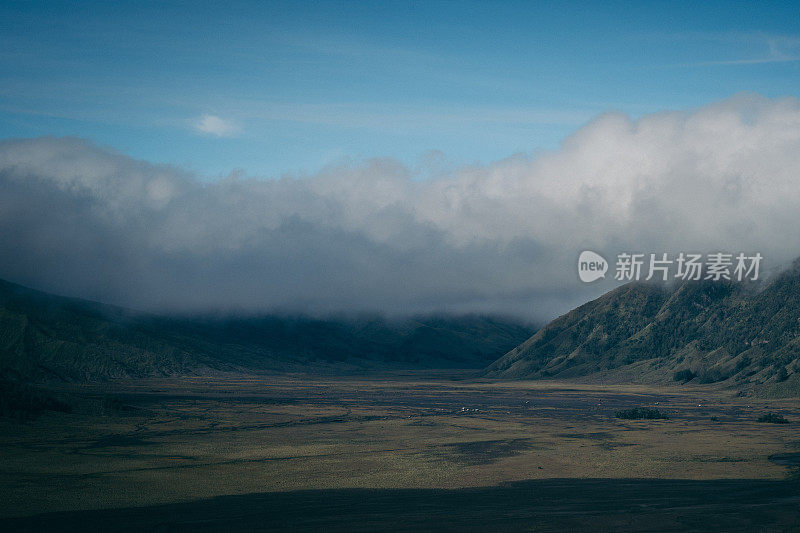 婆罗摩火山。印尼的风景