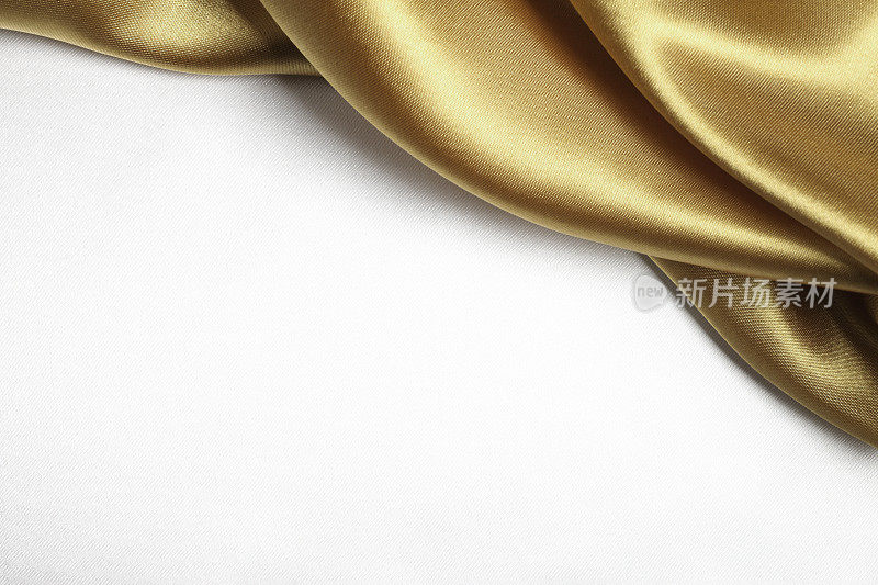 金色丝绸纹理边界背景