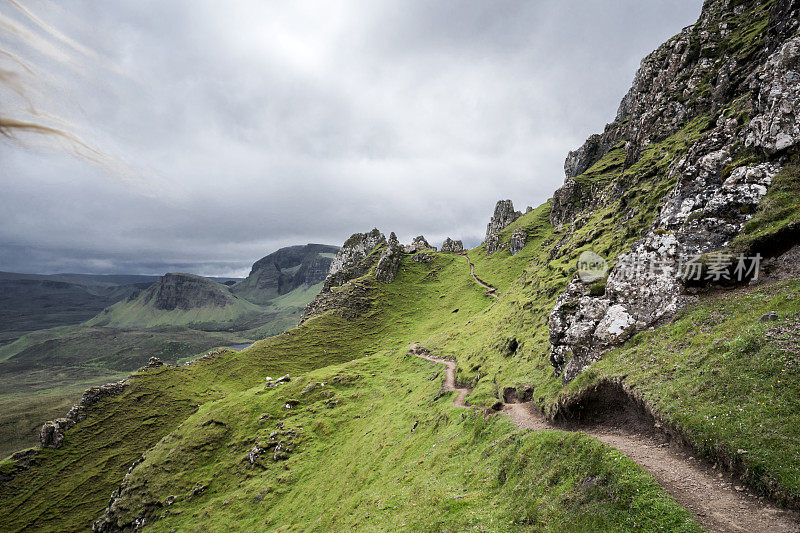 Skye岛的Quiraing徒步小径