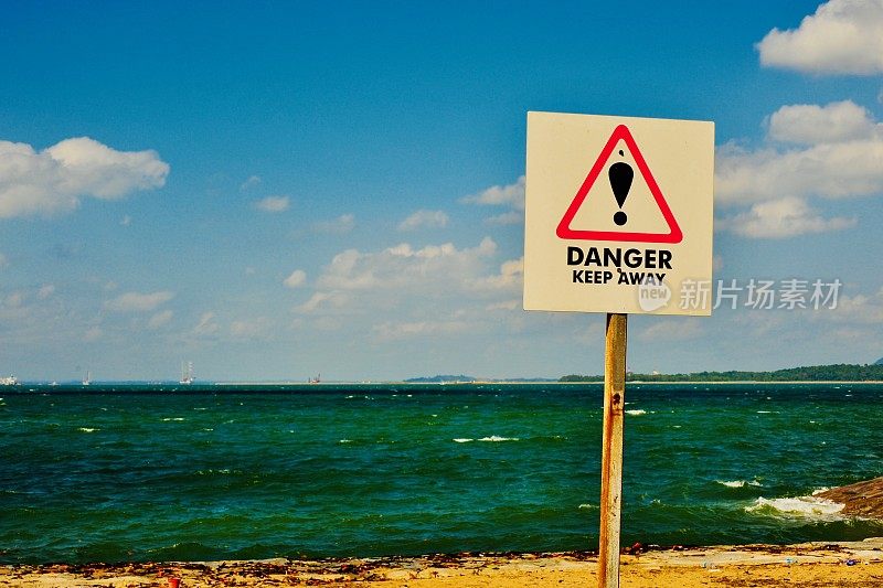 危险,禁止游泳