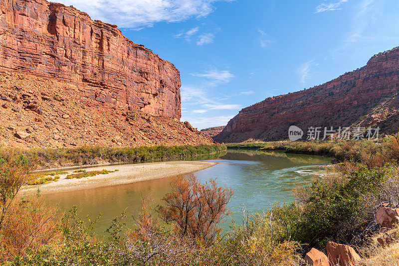 科罗拉多河，犹他州西南部，摩押附近景观