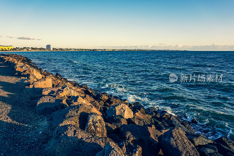 澳大利亚的海景。