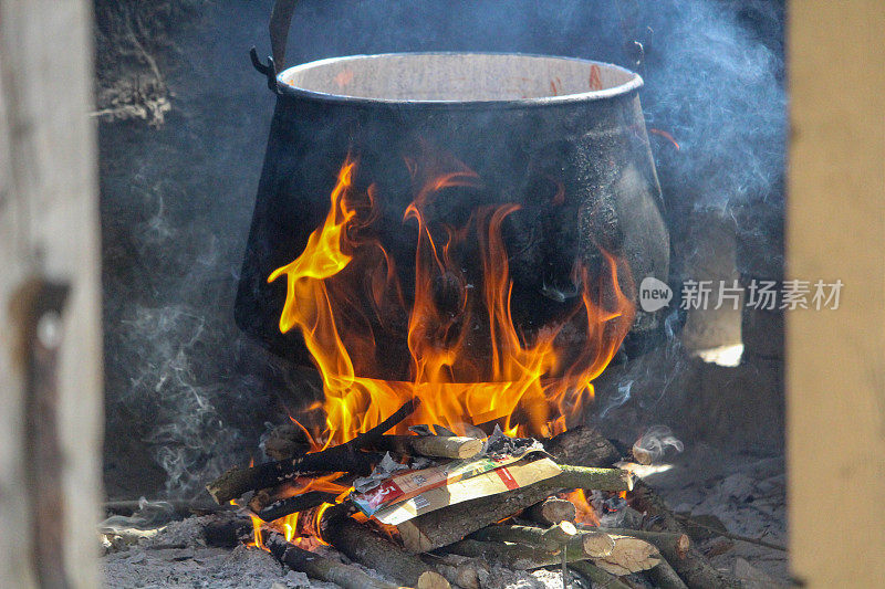 烹饪着火了