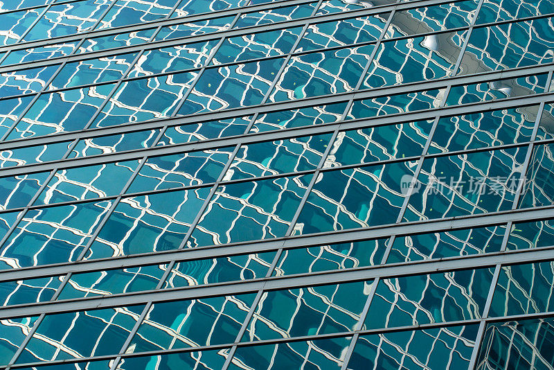 建筑抽象背景，办公楼窗户特写