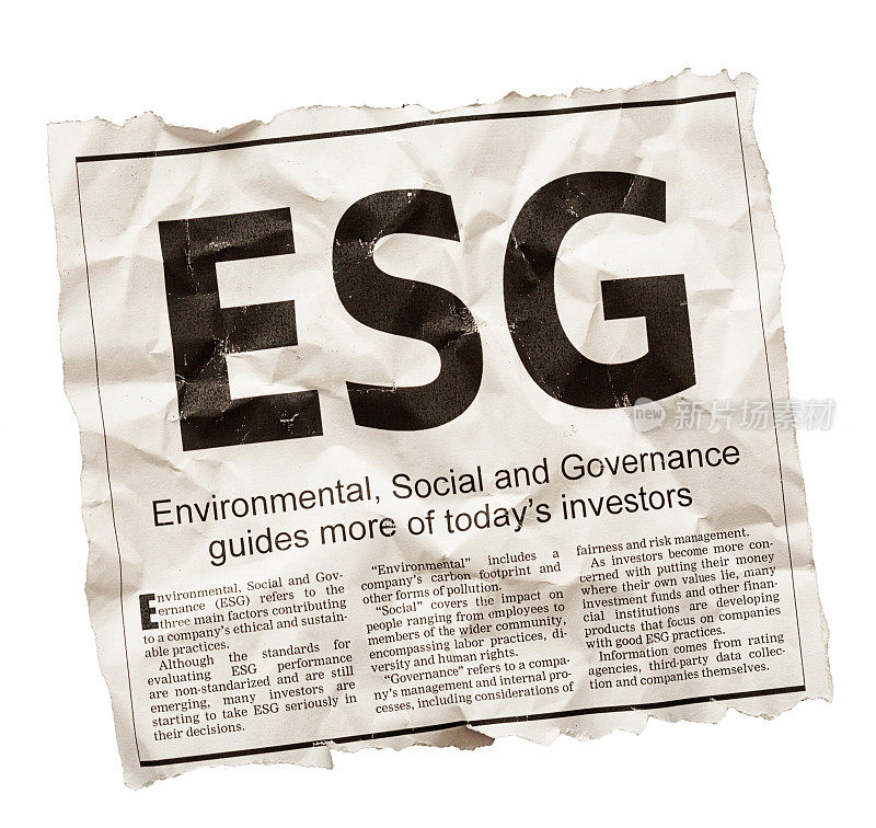 ESG占据了报纸头条和有关环境、社会和治理的文章