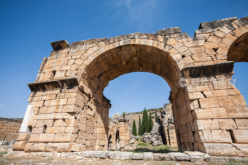 希拉波利斯古城在Pamukkale