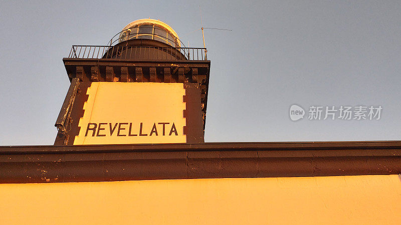 科西嘉岛的Revellata灯塔