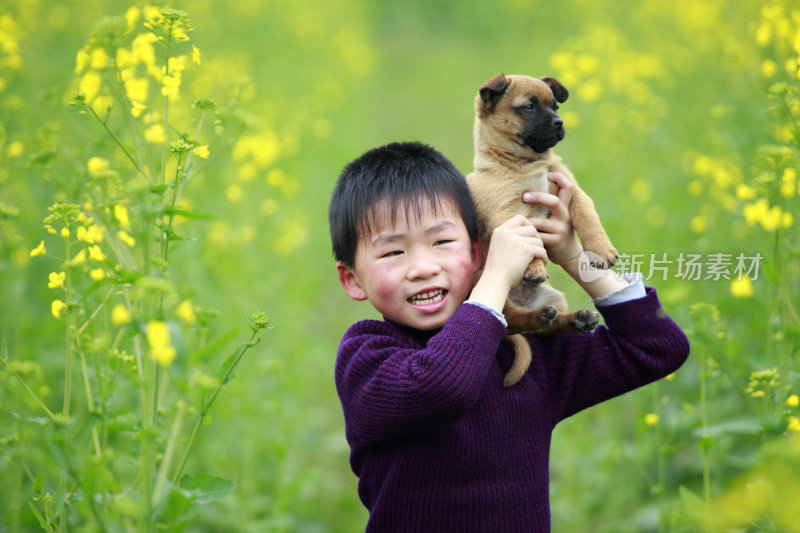 小男孩和他的狗