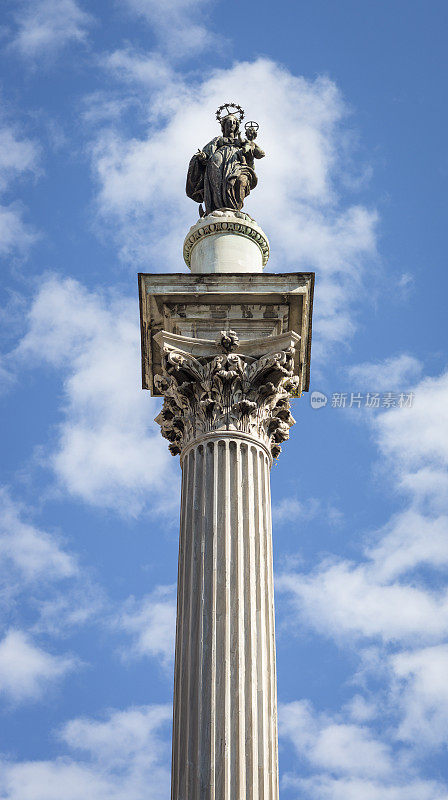 意大利罗马圣玛利亚广场和平柱