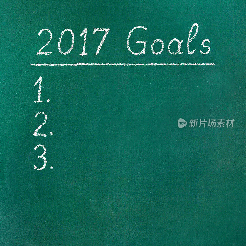 2017年的目标