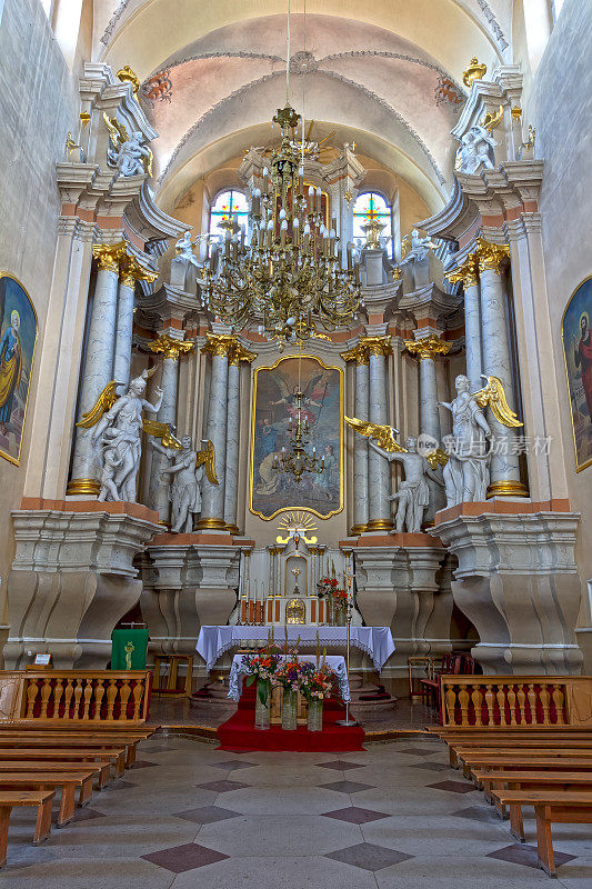 立陶宛维尔纽斯的圣阵风教堂