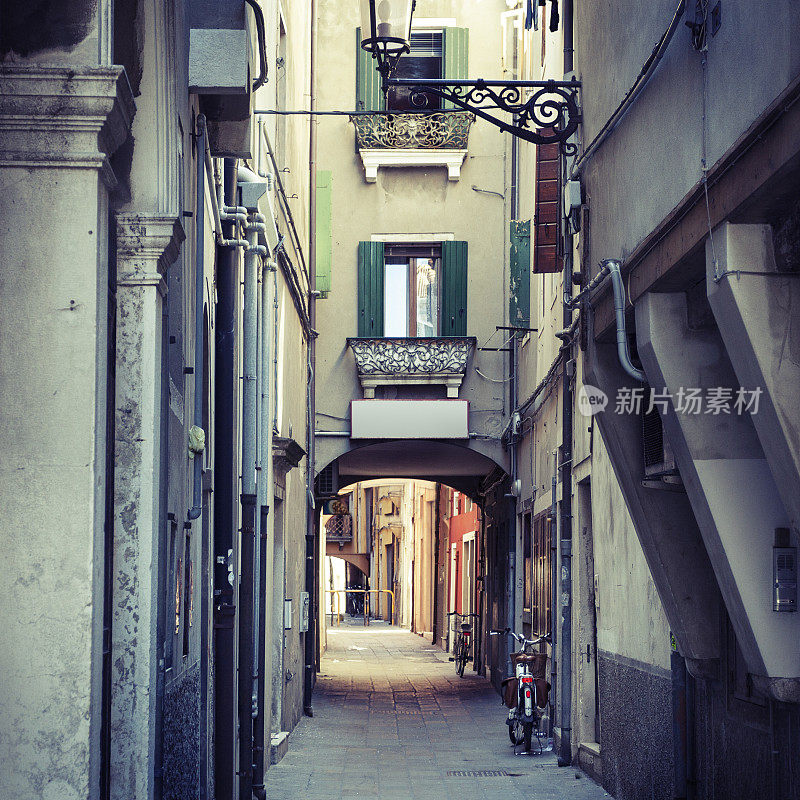 典型的意大利后街