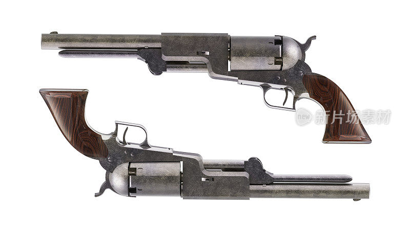 决斗用的古董左轮手枪