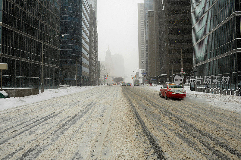 多伦多城市下雪