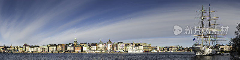 瑞典全景，斯德哥尔摩甘拉斯坦海滨
