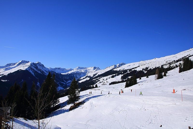 冬季奥地利萨尔巴赫马戏团滑雪胜地