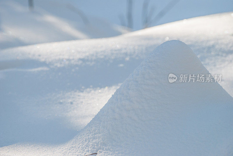 松软的雪