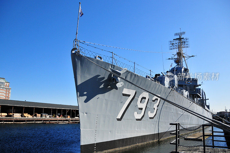 美国马萨诸塞州波士顿:查尔斯顿海军造船厂，卡辛杨号