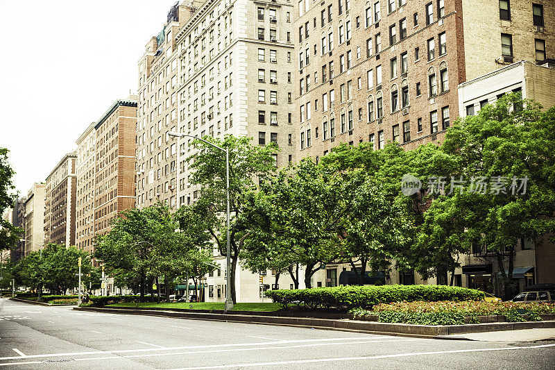 纽约市公园大道的公寓楼
