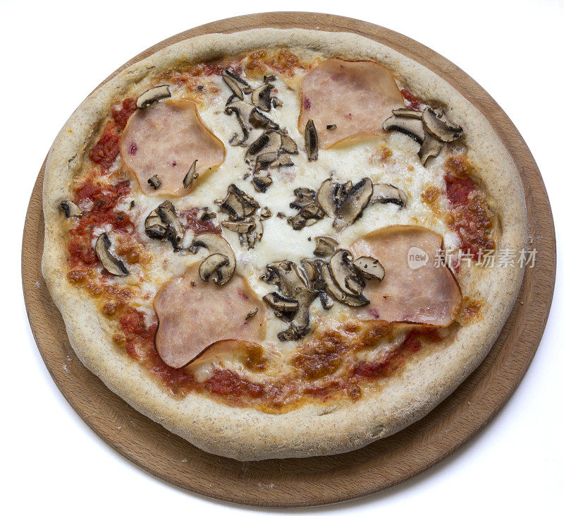 蘑菇火腿披萨