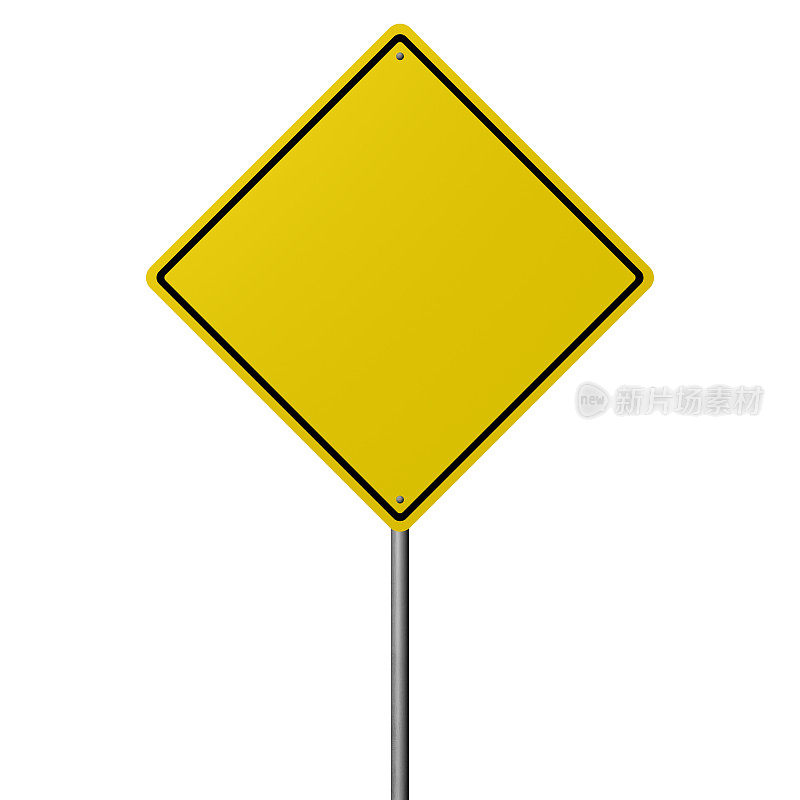 空白道路标志-道路警告标志