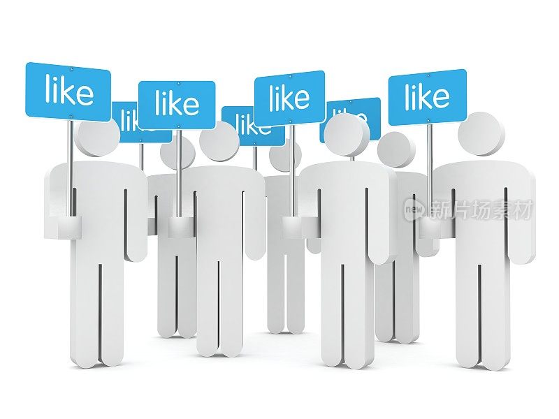 社交媒体图标人们交流网络连接
