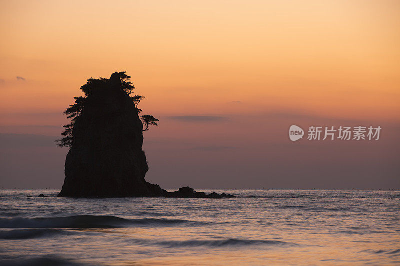 海上日落