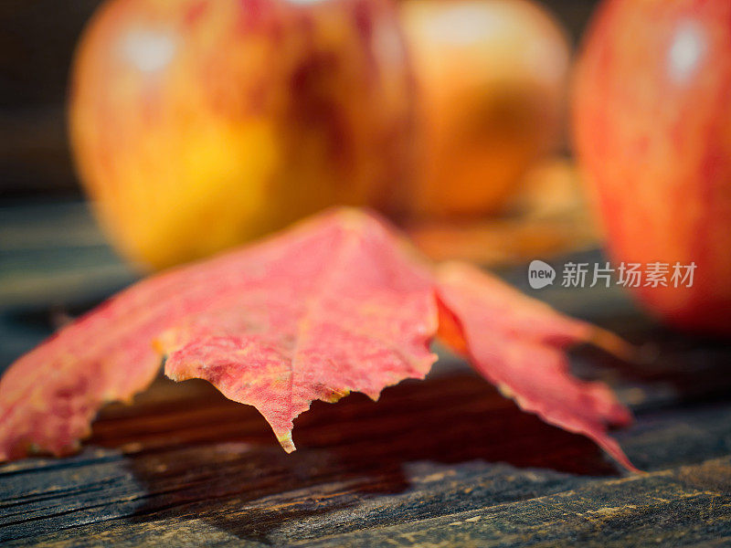 秋天的热苹果酒