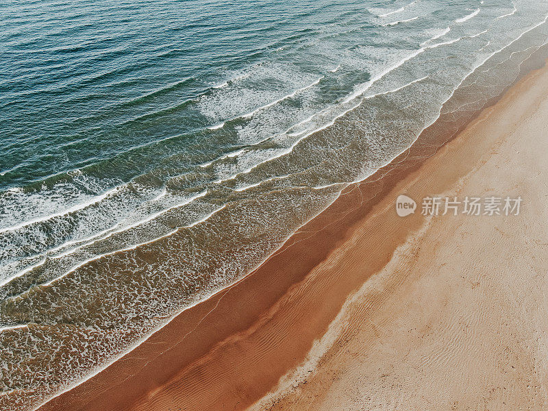 从上面的海滩