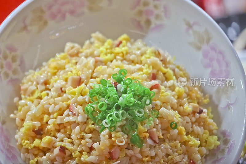 炒饭的食物模型