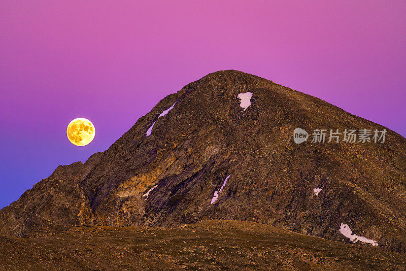 满月日落时月亮升起