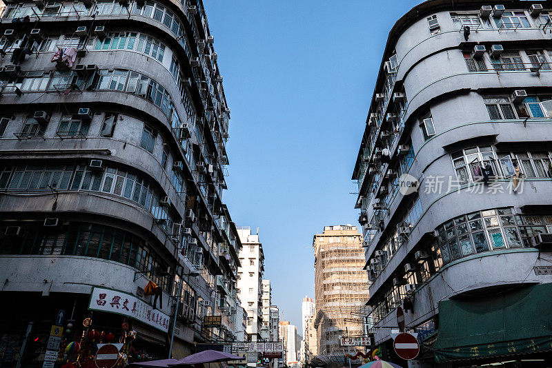 香港的老建筑过于拥挤