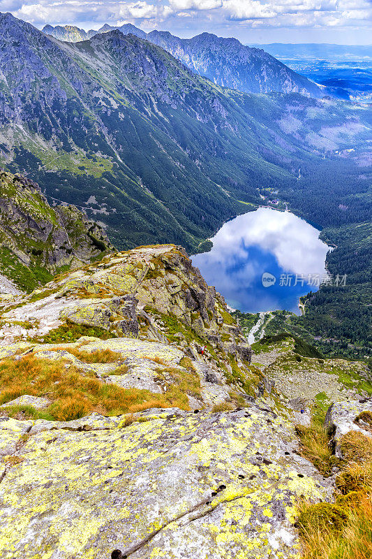 在波兰度假-莫斯基奥科湖在塔特拉山脉