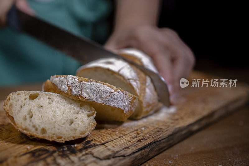 自制的法棍面包片